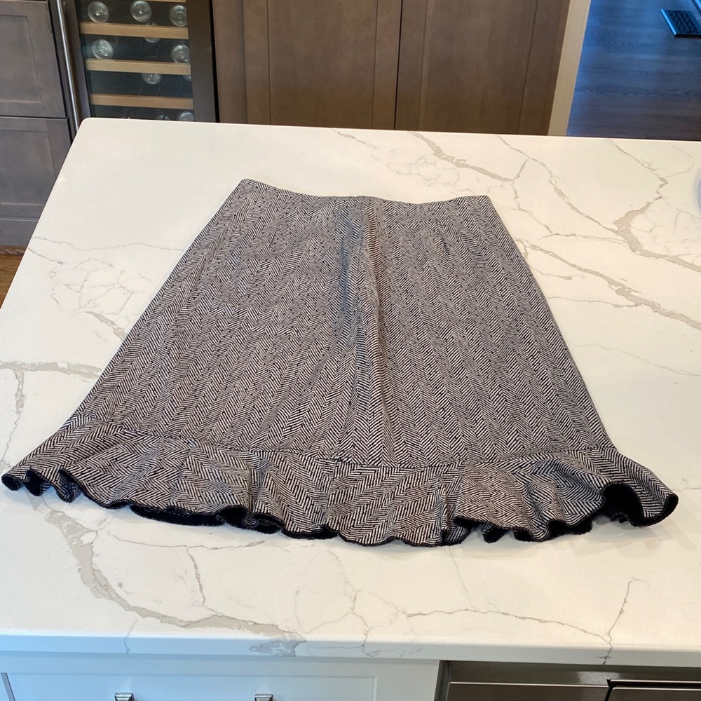 Hanna Andersson Black and White A-Line Skirt